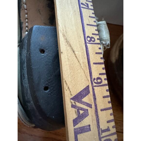 Upsicled cowboy boots boho bohemian booties feather reworked sz 8 free people - Picture 8 of 16